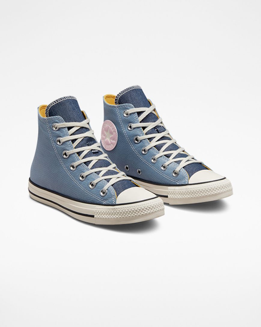 Women's Converse Chuck Taylor All Star Denim High Top Shoes Navy | AU 50384J